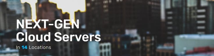 Banner advertising high-quality cloud servers