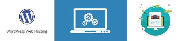 Logos representing WordPress