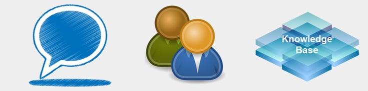 Graphic depicting customer service
