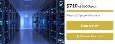 HelioHost's first GoFundMe campaign