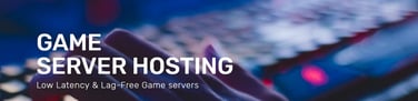Banner advertising game server hosting