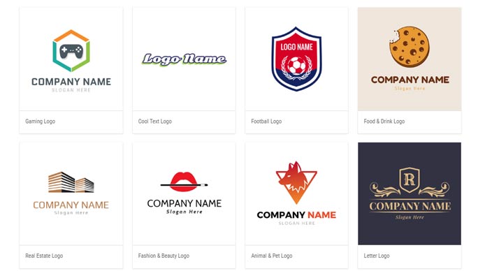Screen shot of DesignEvo logo templates Screen shot of DesignEvo logo templates
