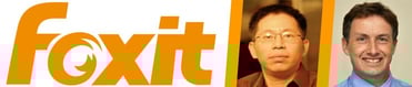 Foxit CTO Steven Li and VP of Marketing David Ronald Foxit CTO Steven Li and VP of Marketing David Ronald