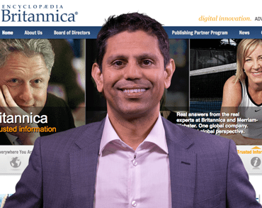 Photo of Britannica CEO Karthik Krishnan