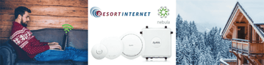 Collage of Resort Internet solutions from Zyxel