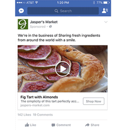 Screenshot of a Dynamic Facebook Ad