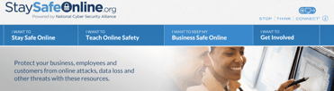 Screenshot of National Cyber Security Alliance Website Screenshot of National Cyber Security Alliance Website