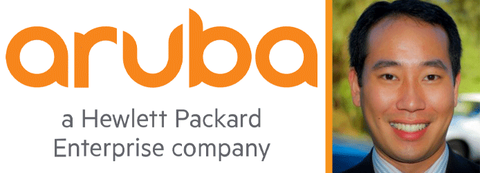 Collage of Aruba logo and photo of Alan Ni, Director of Vertical Marketing for Aruba Collage of Aruba logo and photo of Alan Ni, Director of Vertical Marketing for Aruba