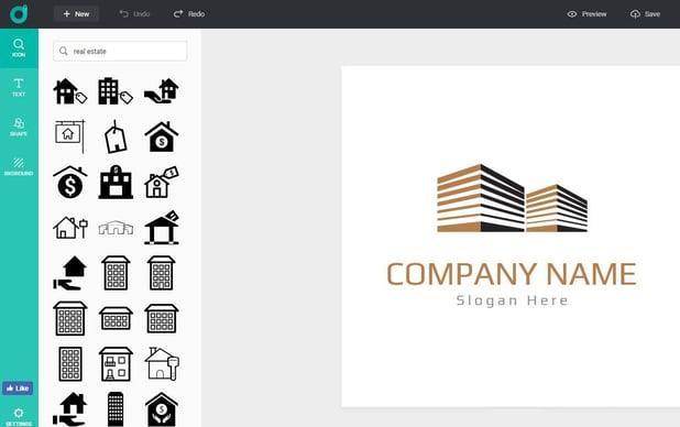 Screnshot of DesignEvo's logo maker and templates Screnshot of DesignEvo's logo maker and templates