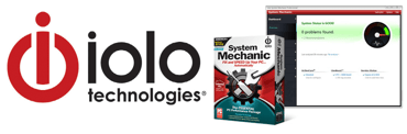 Collage of iolo technologies logo and System Mechanic Collage of iolo technologies logo and System Mechanic