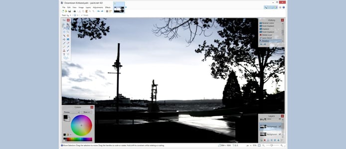 A screenshot of the Paint.net user interface