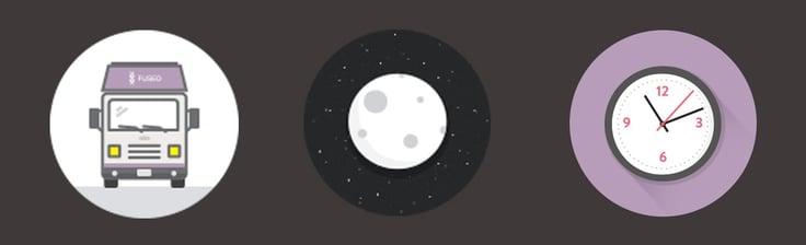 Icons depicting feature set