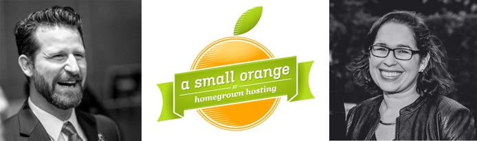 Images of Beno Chapman and Aimee Beckwith with A Small Orange logoa Images of Beno Chapman and Aimee Beckwith with A Small Orange logoa
