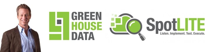 Image of Thomas Burns with logos for Green House Data and SpotLITE Image of Thomas Burns with logos for Green House Data and SpotLITE