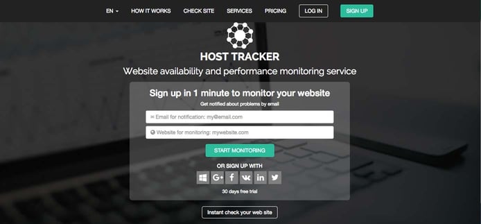 Screenshot of Host Tracker Screenshot of Host Tracker