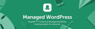 Screenshot of EasyWP Managed WordPress banner