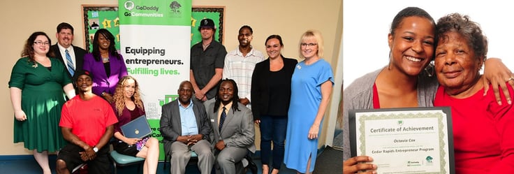 Photos of entrepreneurs in programs funded by GoCommunities