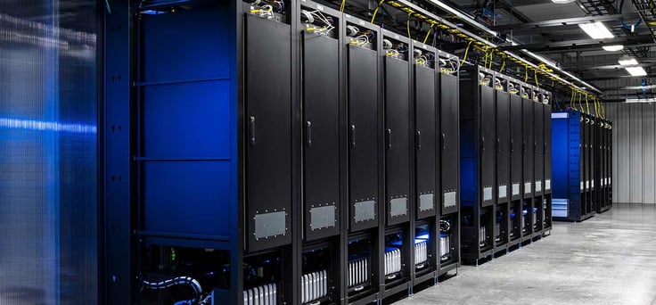 Image of servers in a datacenter