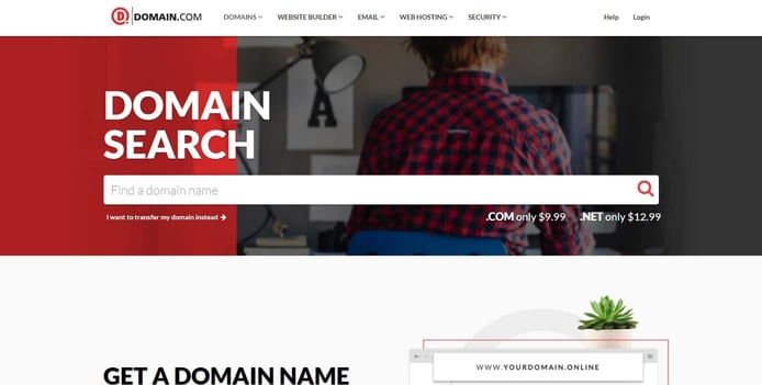 Screenshot of Domain.com domain registrations Screenshot of Domain.com domain registrations
