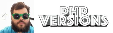 Image of Matt Trask with the PHP Versions logo