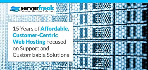 Serverfreak 15 Years Of Affordable Customer Centric Web Hosting