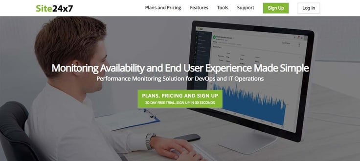 Screenshot of Site24x7