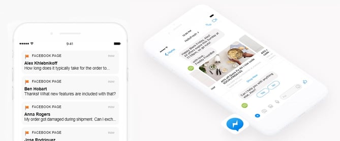 Chatbots shown on a smartphone Chatbots shown on a smartphone