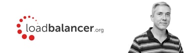 Loadbalancer.org logo and Founder Malcolm Turnbull