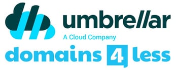 Umbrellar Group and Domains 4 Less logos Umbrellar Group and Domains 4 Less logos