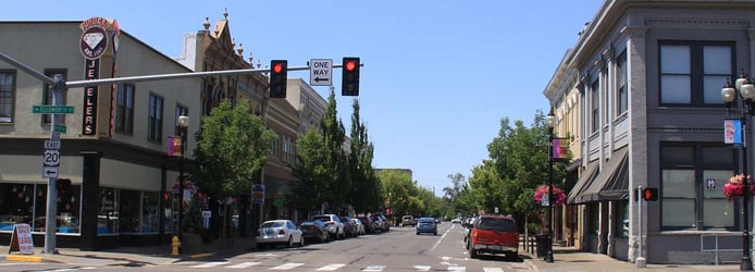 Image of downtown Albany, Oregon Image of downtown Albany, Oregon