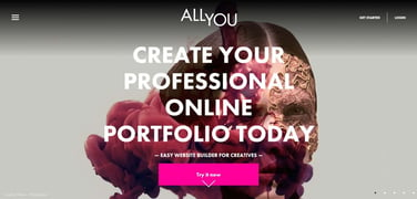 Screenshot of AllYou website