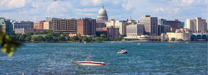 Image of downtown Madison, Wisconsin Image of downtown Madison, Wisconsin