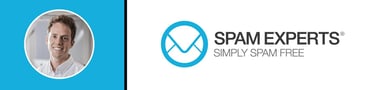SpamExperts CEO Sam Renkema and company logo