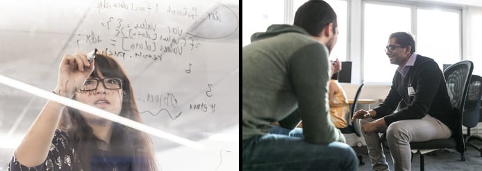 Photos of students at Fullstack Academy
