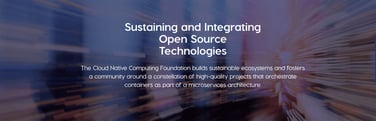 Banner reading "Sustaining and Integrating Open Source Technologies"