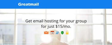 Screenshot of Greatmail homepage