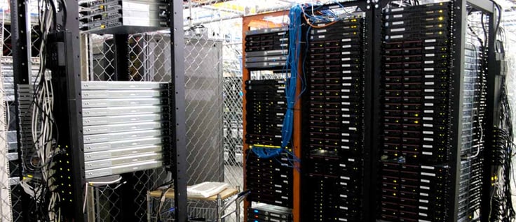 Image of servers in a datacenter Image of servers in a datacenter