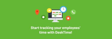 Start tracking your employees' time with DeskTime