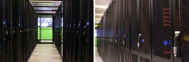 Collage of photos of QuadraNet Seattle datacenter