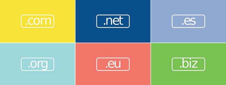Illustration of various domain extensions Illustration of various domain extensions