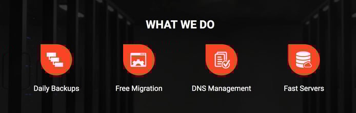Screenshot of New Blog Hosting features