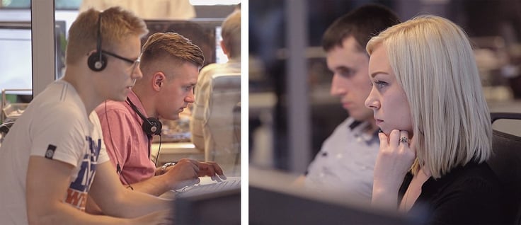 Candid employee shots