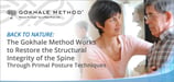 Back to Nature: The Gokhale Method Works to Restore the Structural Integrity of the Spine Through Primal Posture Techniques
