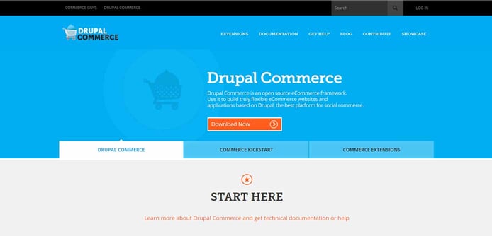 Screenshot of Drupal Commerce