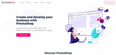Screenshot of PrestaShop