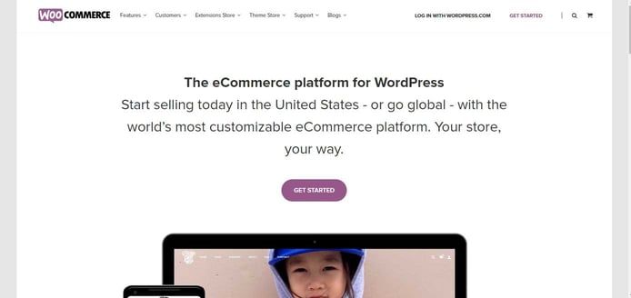 Screenshot of WooCommerce