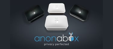 Anonabox logo and devices