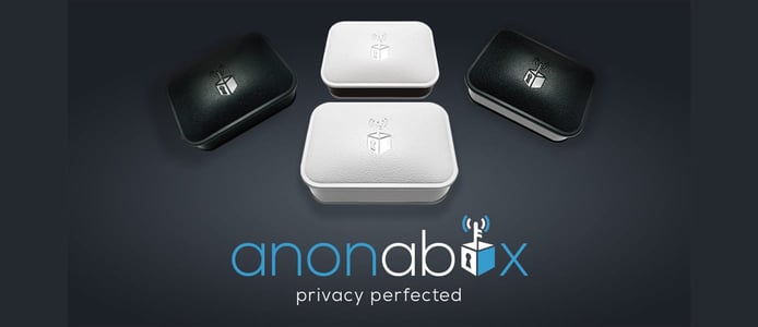 Anonabox logo and devices Anonabox logo and devices