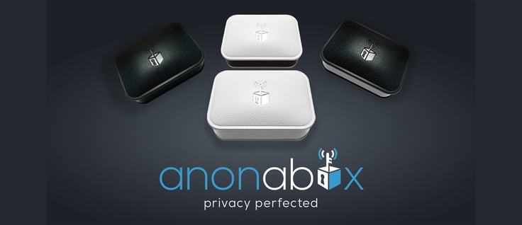 Anonabox logo and devices Anonabox logo and devices