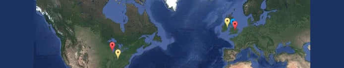 Server locations Server locations